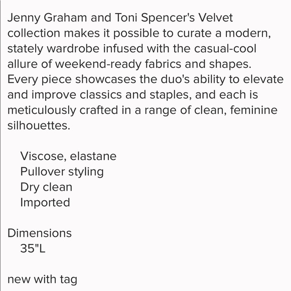 Anthropologie Chrissy Velvet Dress NWT SZ XL - Picture 7 of 7